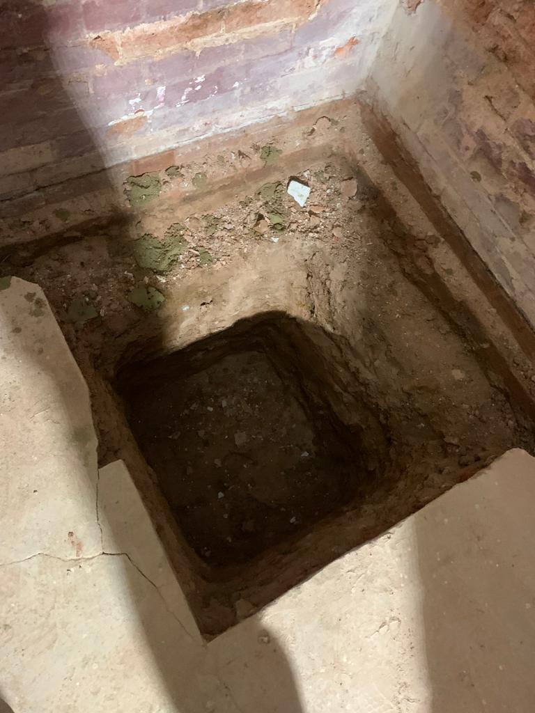 Working on damp proofing a basement on Colchester